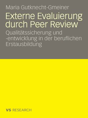 cover image of Externe Evaluierung durch Peer Review